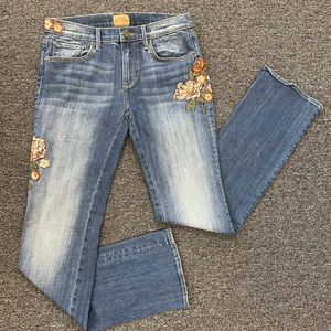 DRIFTWOOD Jeans - Flora Embroidered- Bootcut